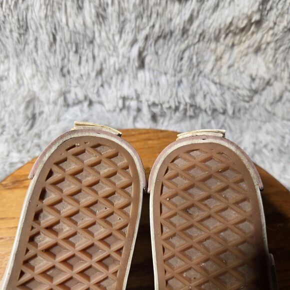 Vans Stackform Women US Size 5.5 Shoes Lilac Oversized Flowers Platform Sneakers - Picture 9 of 10